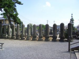 栗橋町指定文化財の六角名号塔（深廣寺）